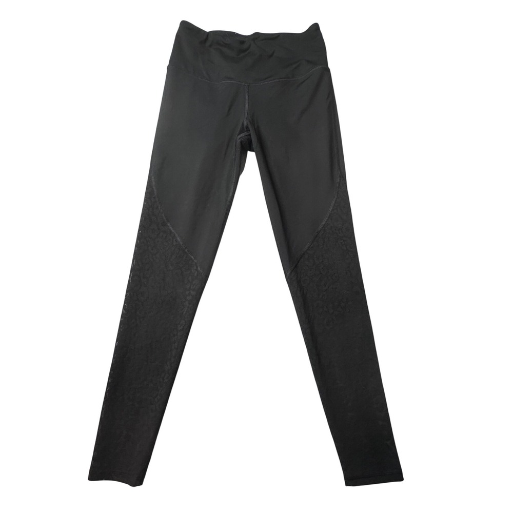 Victoria Sport Leggings Womens Small Black Knockout Tight Leopard Mesh‎ Athletic